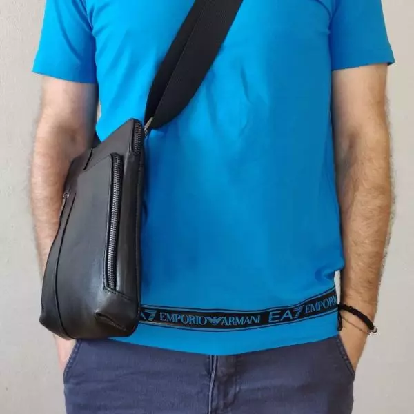 Мужская кожаная сумка из натуральной кожи MYZ LEON через плечо мужская барсетка кросс-боди ЛЕОН кожаная сумка-планшет Чоловіча шкіряна сумка з натуральної шкіри MYZ LEON через плече чоловіча барсетка крос-боді ЛЕОН шкіряна сумка-планшет