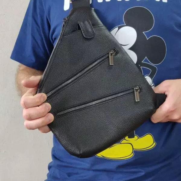 Мужская кожаная сумка из натуральной кожи MYZ OXFORD через плечо мужская барсетка кросс-боди кожаная сумка-планшет Чоловіча шкіряна сумка з натуральної шкіри через плече чоловіча барсетка крос-боді ОКСФОРД шкіряна сумка-планшет