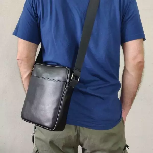 Мужская кожаная сумка из натуральной кожи MYZ TOKYO через плечо мужская барсетка кросс-боди кожаная сумка-планшет Чоловіча шкіряна сумка з натуральної шкіри через плече чоловіча барсетка крос-боді ТОКИО шкіряна сумка-планшет
