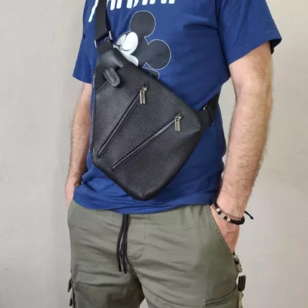 Мужская кожаная сумка из натуральной кожи MYZ OXFORD через плечо мужская барсетка кросс-боди кожаная сумка-планшет Чоловіча шкіряна сумка з натуральної шкіри через плече чоловіча барсетка крос-боді ОКСФОРД шкіряна сумка-планшет