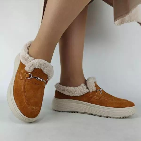 Ботинки женские MYZ кожаные молодежные натуральная кожа и замша рыжая мех зимние 36 37 38 39 40 41 черевики жіночі натуральна замша руда шкіра замша зимові хутро