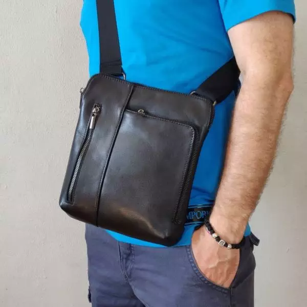Мужская кожаная сумка из натуральной кожи MYZ LEON через плечо мужская барсетка кросс-боди ЛЕОН кожаная сумка-планшет Чоловіча шкіряна сумка з натуральної шкіри MYZ LEON через плече чоловіча барсетка крос-боді ЛЕОН шкіряна сумка-планшет