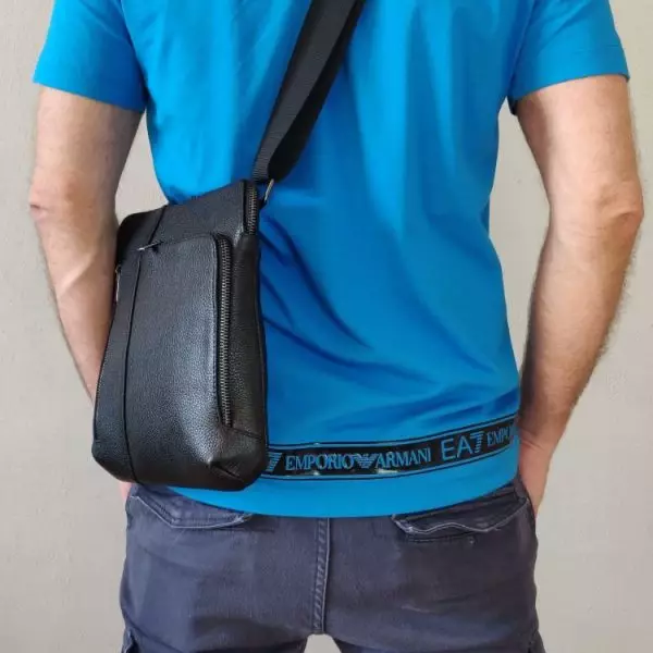 Мужская кожаная сумка из натуральной кожи MYZ LEON через плечо мужская барсетка кросс-боди ЛЕОН кожаная сумка-планшет Чоловіча шкіряна сумка з натуральної шкіри MYZ LEON через плече чоловіча барсетка крос-боді ЛЕОН шкіряна сумка-планшет