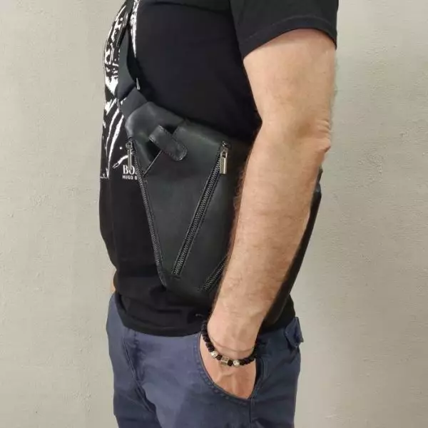 Мужская кожаная сумка из натуральной кожи MYZ OXFORD через плечо мужская барсетка кросс-боди кожаная сумка-планшет Чоловіча шкіряна сумка з натуральної шкіри через плече чоловіча барсетка крос-боді ОКСФОРД шкіряна сумка-планшет