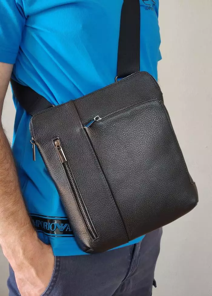 Мужская кожаная сумка из натуральной кожи MYZ LEON через плечо мужская барсетка кросс-боди ЛЕОН кожаная сумка-планшет Чоловіча шкіряна сумка з натуральної шкіри MYZ LEON через плече чоловіча барсетка крос-боді ЛЕОН шкіряна сумка-планшет