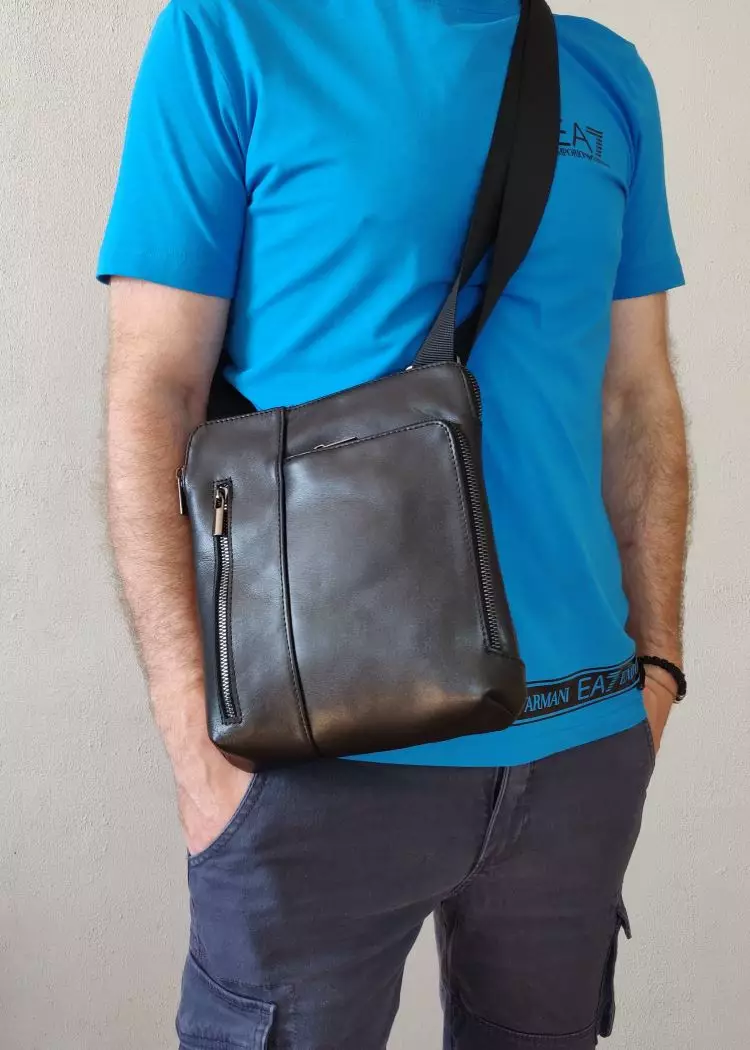 Мужская кожаная сумка из натуральной кожи MYZ LEON через плечо мужская барсетка кросс-боди ЛЕОН кожаная сумка-планшет Чоловіча шкіряна сумка з натуральної шкіри MYZ LEON через плече чоловіча барсетка крос-боді ЛЕОН шкіряна сумка-планшет