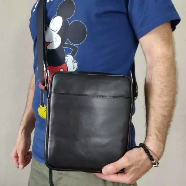 Мужская кожаная сумка из натуральной кожи MYZ TOKYO через плечо мужская барсетка кросс-боди кожаная сумка-планшет Чоловіча шкіряна сумка з натуральної шкіри через плече чоловіча барсетка крос-боді ТОКИО шкіряна сумка-планшет