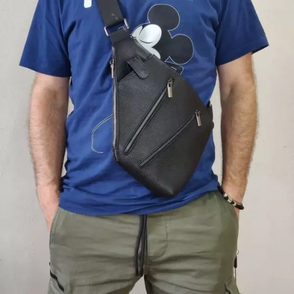 Мужская кожаная сумка из натуральной кожи MYZ OXFORD через плечо мужская барсетка кросс-боди кожаная сумка-планшет Чоловіча шкіряна сумка з натуральної шкіри через плече чоловіча барсетка крос-боді ОКСФОРД шкіряна сумка-планшет