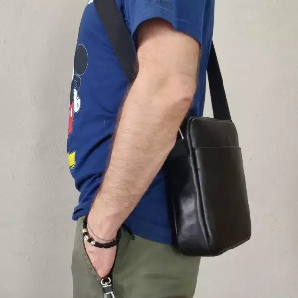 Мужская кожаная сумка из натуральной кожи MYZ TOKYO через плечо мужская барсетка кросс-боди кожаная сумка-планшет Чоловіча шкіряна сумка з натуральної шкіри через плече чоловіча барсетка крос-боді ТОКИО шкіряна сумка-планшет