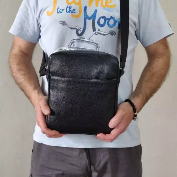 Мужская кожаная сумка из натуральной кожи MYZ TOKYO через плечо мужская барсетка кросс-боди кожаная сумка-планшет Чоловіча шкіряна сумка з натуральної шкіри через плече чоловіча барсетка крос-боді ТОКИО шкіряна сумка-планшет