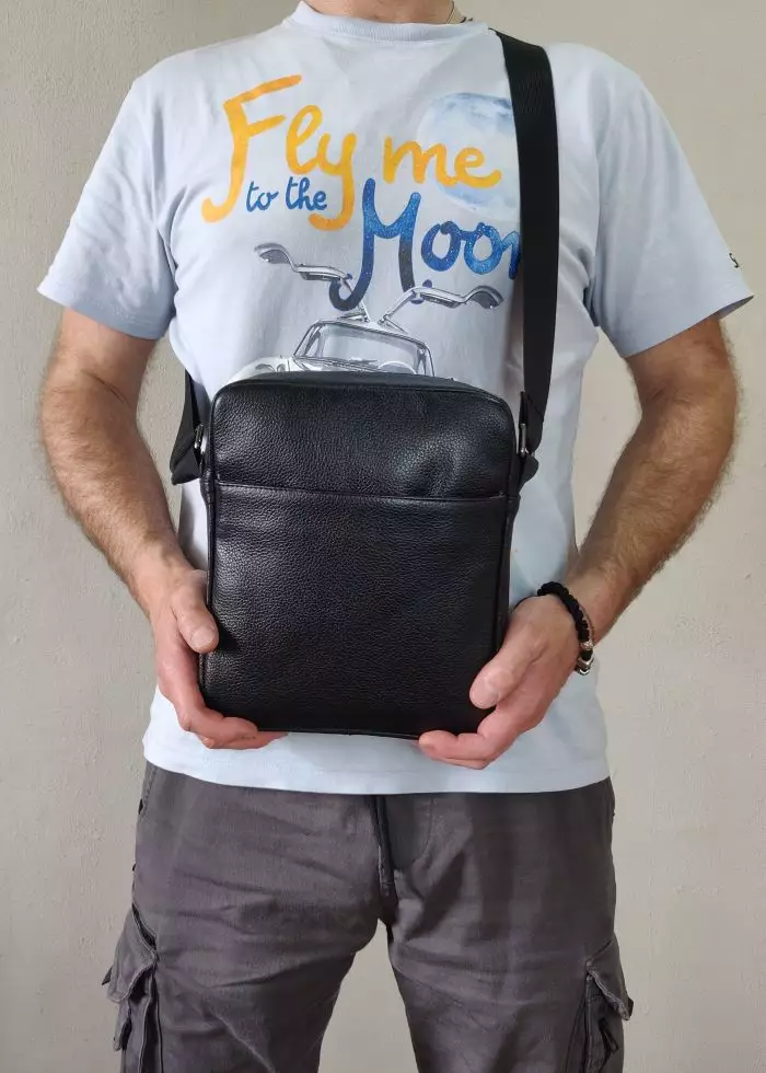 Мужская кожаная сумка из натуральной кожи MYZ TOKYO через плечо мужская барсетка кросс-боди кожаная сумка-планшет Чоловіча шкіряна сумка з натуральної шкіри через плече чоловіча барсетка крос-боді ТОКИО шкіряна сумка-планшет