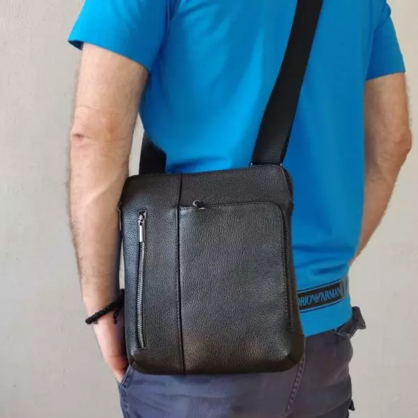 Мужская кожаная сумка из натуральной кожи MYZ LEON через плечо мужская барсетка кросс-боди ЛЕОН кожаная сумка-планшет Чоловіча шкіряна сумка з натуральної шкіри MYZ LEON через плече чоловіча барсетка крос-боді ЛЕОН шкіряна сумка-планшет