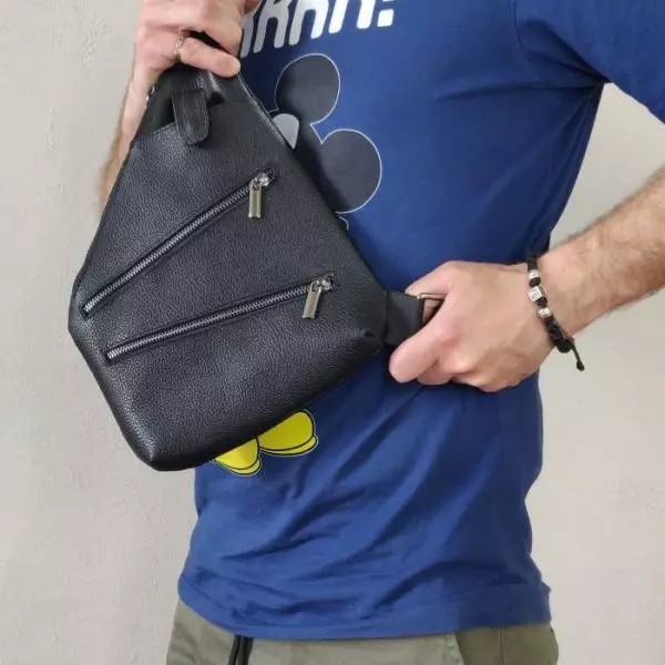 Мужская кожаная сумка из натуральной кожи MYZ OXFORD через плечо мужская барсетка кросс-боди кожаная сумка-планшет Чоловіча шкіряна сумка з натуральної шкіри через плече чоловіча барсетка крос-боді ОКСФОРД шкіряна сумка-планшет