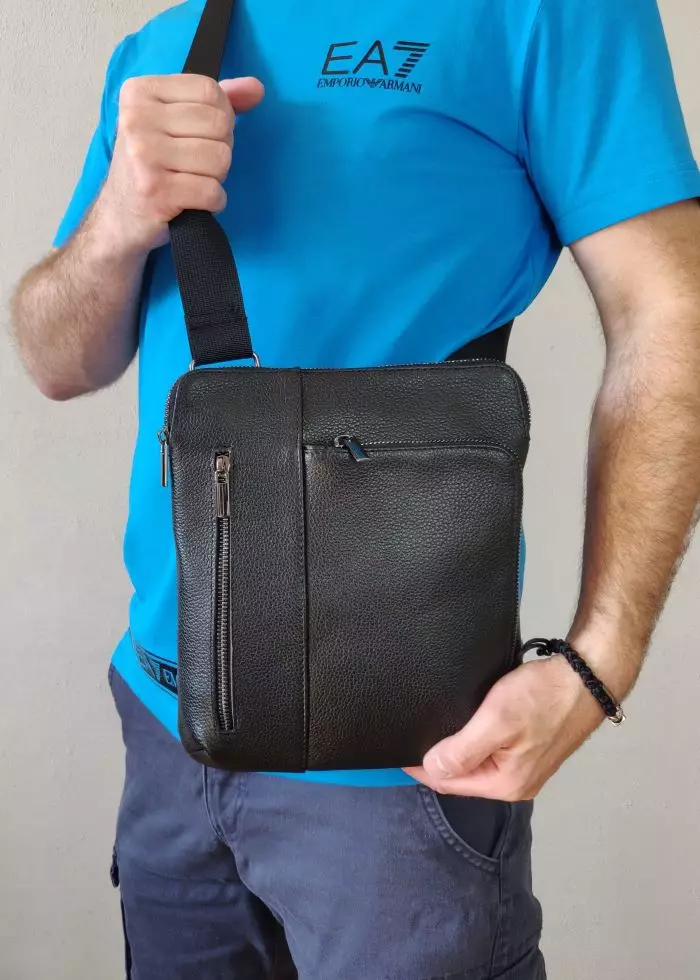 Мужская кожаная сумка из натуральной кожи MYZ LEON через плечо мужская барсетка кросс-боди ЛЕОН кожаная сумка-планшет Чоловіча шкіряна сумка з натуральної шкіри MYZ LEON через плече чоловіча барсетка крос-боді ЛЕОН шкіряна сумка-планшет