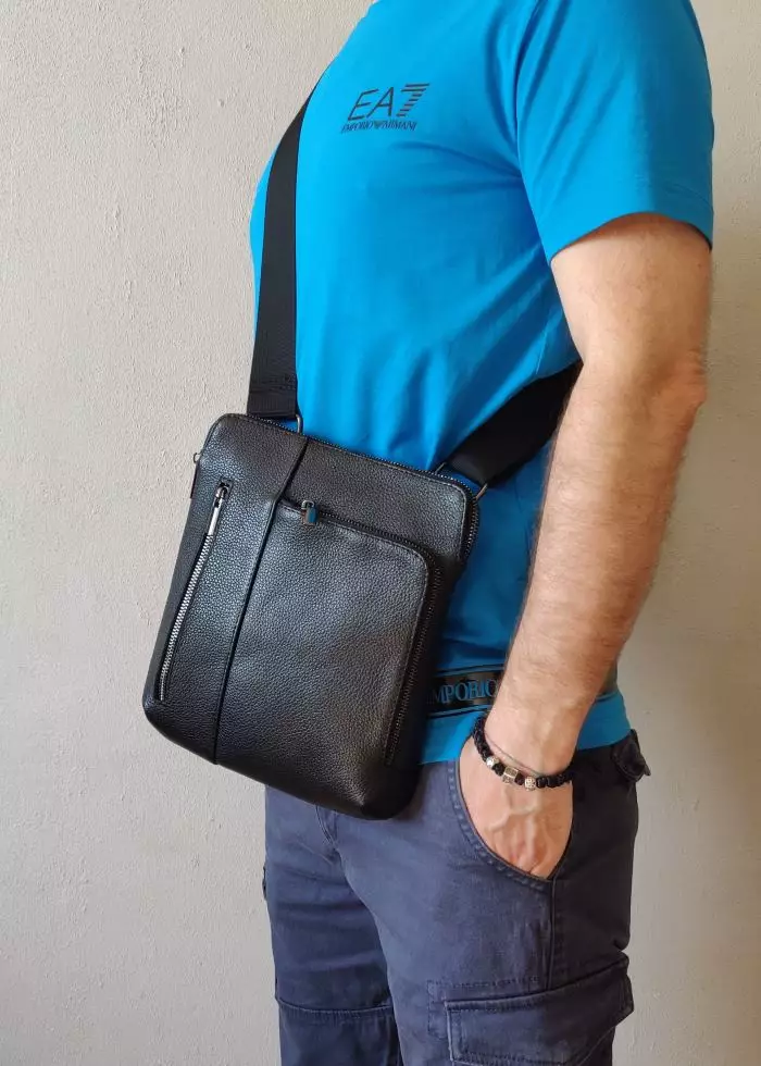 Мужская кожаная сумка из натуральной кожи MYZ LEON через плечо мужская барсетка кросс-боди ЛЕОН кожаная сумка-планшет Чоловіча шкіряна сумка з натуральної шкіри MYZ LEON через плече чоловіча барсетка крос-боді ЛЕОН шкіряна сумка-планшет