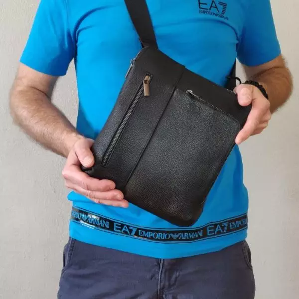 Мужская кожаная сумка из натуральной кожи MYZ LEON через плечо мужская барсетка кросс-боди ЛЕОН кожаная сумка-планшет Чоловіча шкіряна сумка з натуральної шкіри MYZ LEON через плече чоловіча барсетка крос-боді ЛЕОН шкіряна сумка-планшет