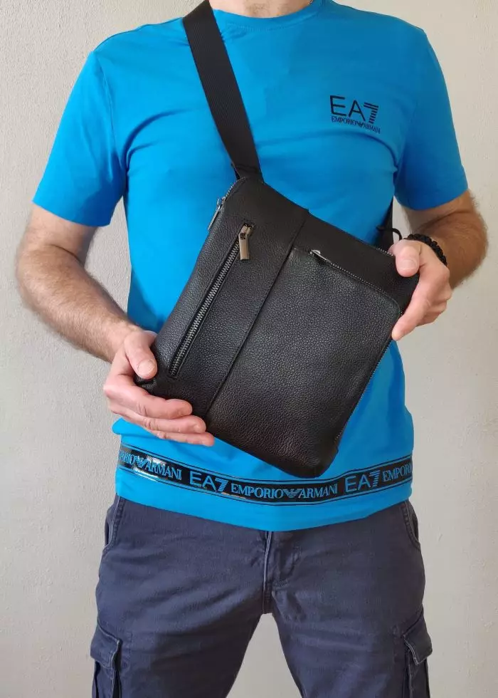 Мужская кожаная сумка из натуральной кожи MYZ LEON через плечо мужская барсетка кросс-боди ЛЕОН кожаная сумка-планшет Чоловіча шкіряна сумка з натуральної шкіри MYZ LEON через плече чоловіча барсетка крос-боді ЛЕОН шкіряна сумка-планшет