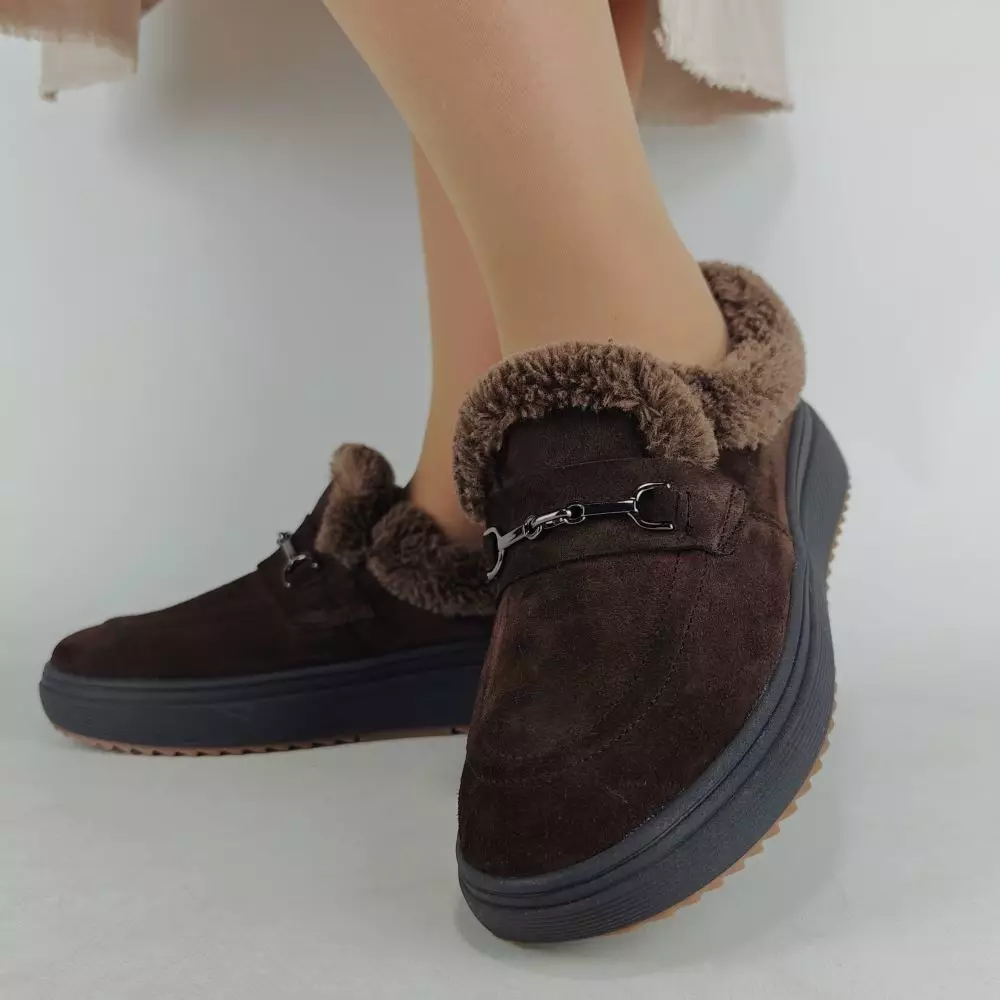 Ботинки женские MYZ кожаные молодежные бежевые нюд latte латте натуральная кожа и замша мех зимние 36 37 38 39 40 41 черевики жіночі натуральна замша лате шкіра коричнева шоколад зимові хутро