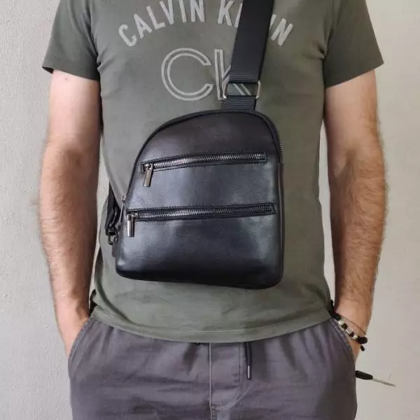 Мужская кожаная сумка из натуральной кожи MYZ MILAN через плечо мужская барсетка кросс-боди ЛЕОН кожаная сумка-планшет Чоловіча шкіряна сумка з натуральної шкіри через плече чоловіча барсетка крос-боді МИЛАН шкіряна сумка-планшет