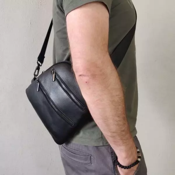 Мужская кожаная сумка из натуральной кожи MYZ MILAN через плечо мужская барсетка кросс-боди ЛЕОН кожаная сумка-планшет Чоловіча шкіряна сумка з натуральної шкіри через плече чоловіча барсетка крос-боді МИЛАН шкіряна сумка-планшет