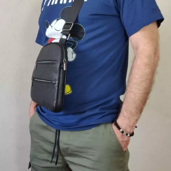 Мужская кожаная сумка из натуральной кожи MYZ MILAN через плечо мужская барсетка кросс-боди ЛЕОН кожаная сумка-планшет Чоловіча шкіряна сумка з натуральної шкіри через плече чоловіча барсетка крос-боді МИЛАН шкіряна сумка-планшет