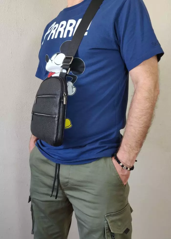 Мужская кожаная сумка из натуральной кожи MYZ MILAN через плечо мужская барсетка кросс-боди ЛЕОН кожаная сумка-планшет Чоловіча шкіряна сумка з натуральної шкіри через плече чоловіча барсетка крос-боді МИЛАН шкіряна сумка-планшет