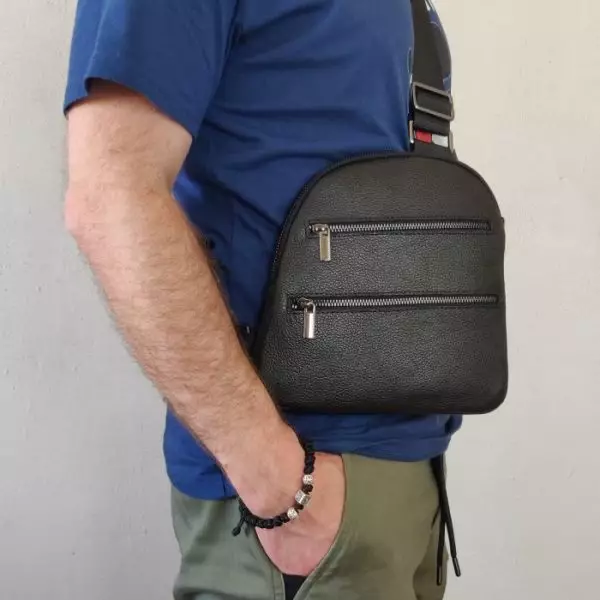 Мужская кожаная сумка из натуральной кожи MYZ MILAN через плечо мужская барсетка кросс-боди ЛЕОН кожаная сумка-планшет Чоловіча шкіряна сумка з натуральної шкіри через плече чоловіча барсетка крос-боді МИЛАН шкіряна сумка-планшет